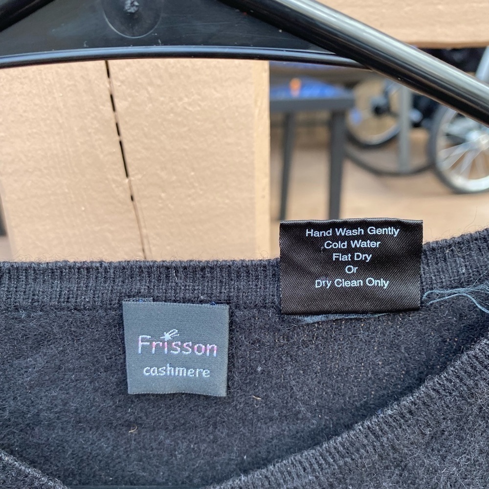 Frisson cashmere black sweater - Picture 4 of 4